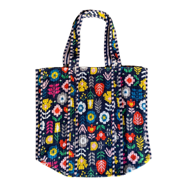 Bolsa Indiana Kantha Quilt - Dupla Face