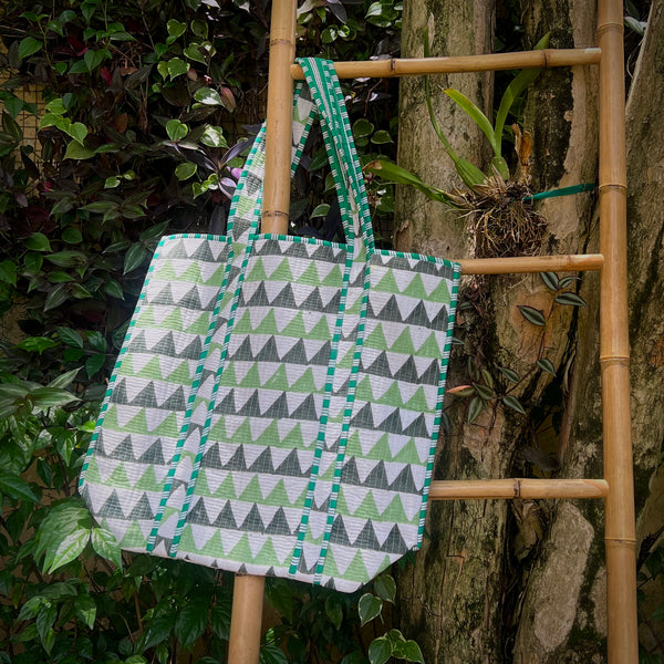 Bolsa Indiana Kantha Quilt - Dupla Face