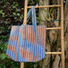 Bolsa Indiana Kantha Quilt - Dupla Face