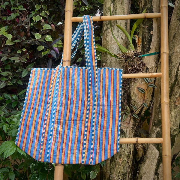 Bolsa Indiana Kantha Quilt - Dupla Face