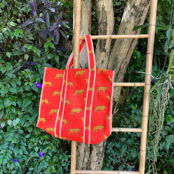 Bolsa Indiana Kantha Quilt - Dupla Face