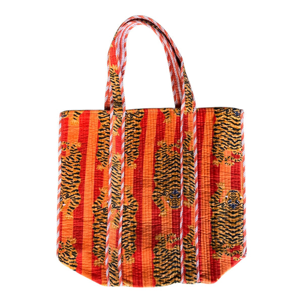 Bolsa Indiana Kantha Quilt Velvet - Dupla Face