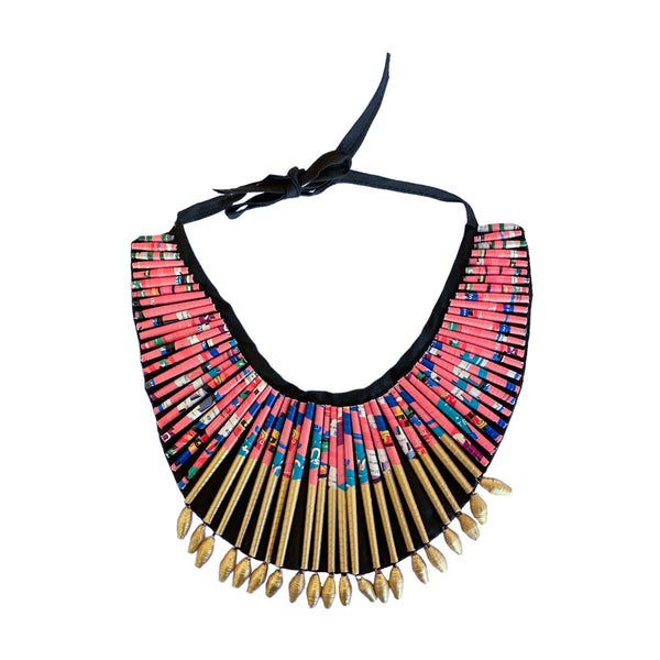 Colar Rosa Claro - Beaded neckpiece