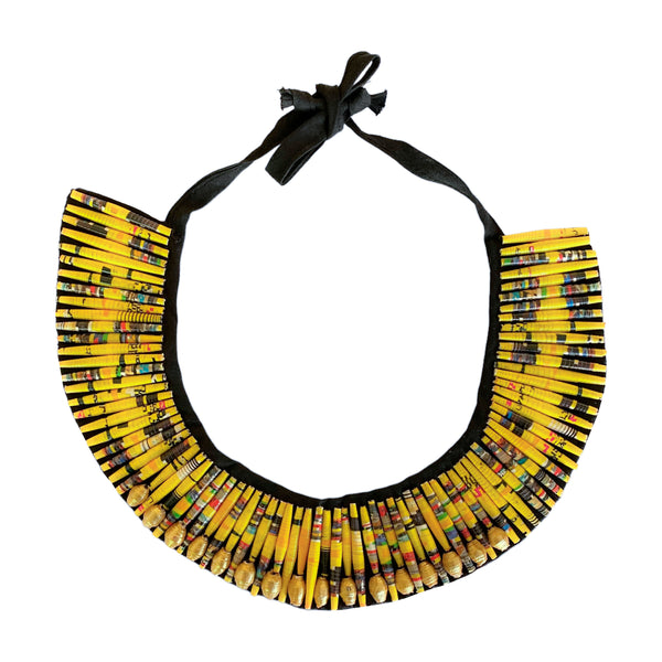 Colar Amarelo  -Beaded neckpiece